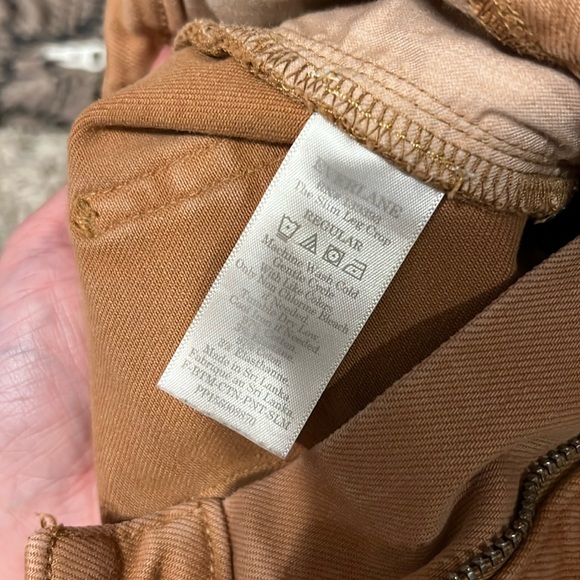 Everlane The Slim Leg Crop Tawny Size 0 - Picture 7 of 8